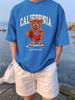 California Baskerball Bear Printing TShirts Womens Cotton Summer T Shirt Comfortable Soft ONeck Tops Casual Womans Clothes