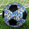 Messi Fußball Ball Größe 5 Bunt Maschinengenäht PVC Wettkampfbereit Langlebig Hoher Rückprall