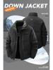 Men's Trendy Winter Down Jacket, Dual Opening, Thickened for Warmth, High-Quality Lapel Outerwear, National Standard Live Stream Best Seller.