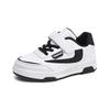 New Boys' Non-Slip Breathable Skate Shoes - Lightweight, Casual White Leather for Spring and Autumn