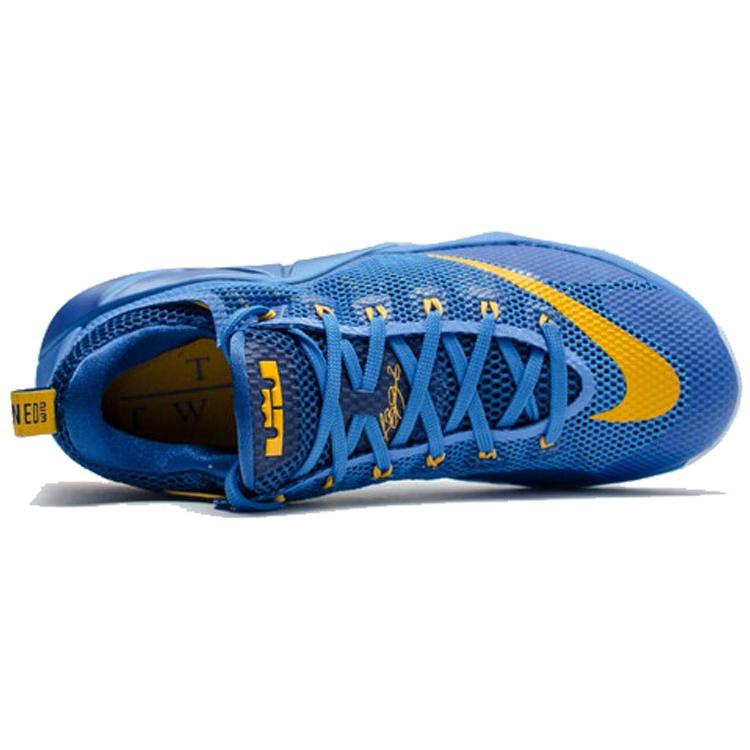 New Nike LeBron Xii Low Photo Blue/Unvrsty Gold/Gym Blue 724557-484