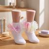 Girls Lace Princess Dance Socks with Ruffle Trim – Breathable Lightweight for Kids
