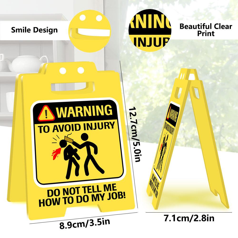 3D Office Prank Ornament - Acrylic Desktop Stand for Colleague Practical Jokes Humorous Workplace Gifts and Funny Desk Decor