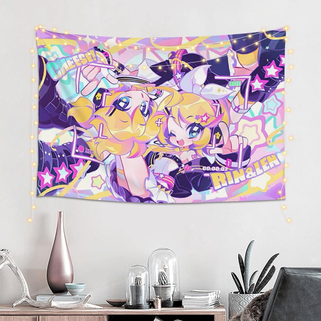Colorful Anime Girl Tapestry Room Decoration Home Decoration Tapestry Decor Accessories Cute Room Decor