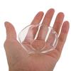 6Pcs Drip Protectors Glass Round Bobeches Clear Wax Drip Catcher Reusable for Wedding Holiday Party Church Home Decor