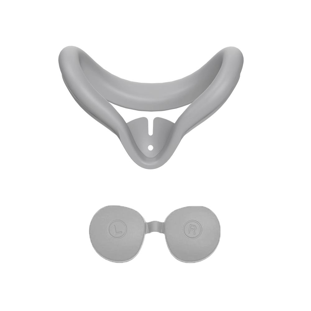 

Новые мягкие удобные антипотовые 3S VR аксессуары силиконовый чехол маска для лица накладка и комплект чехлов для объектива для Meta Quest 3S серый