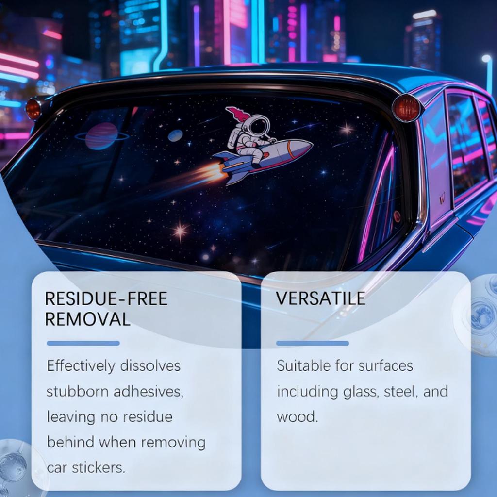 Glue Remover For Car 60ml Glue Removal Spray Sticker Label Remover For Decals Tape Glass Window Wall Car Automobile Vehicle