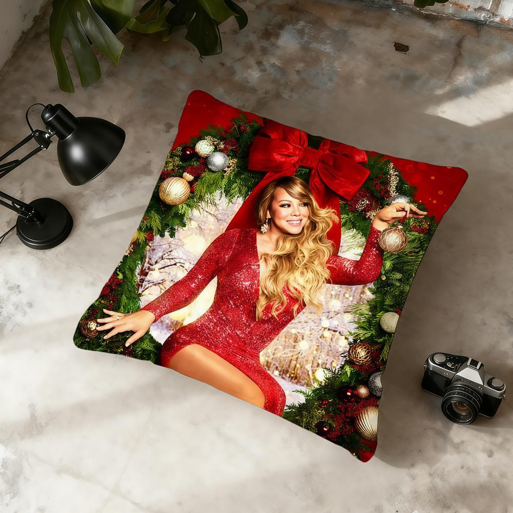 Singer M-Mariah C-Carey Merry Christmas cushion cover Home Office Convenient Nordic Simplicity Hit With Zipper Cushion Cover