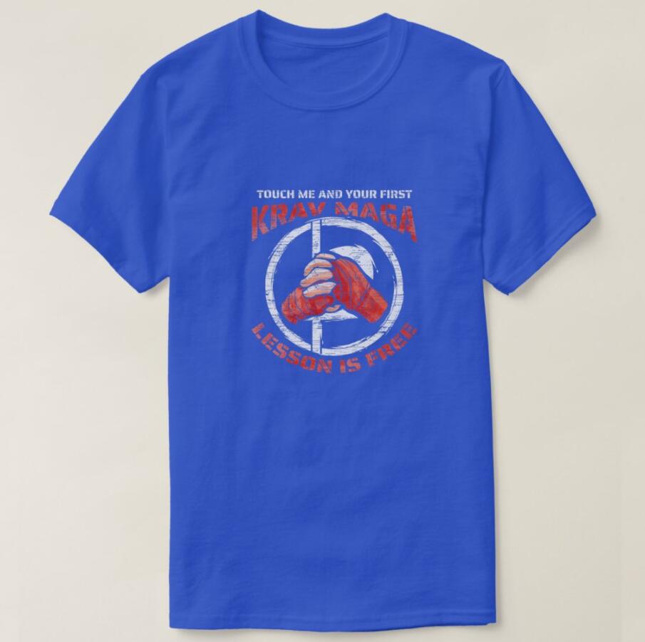 Touch Me and Your First Krav Maga Lesson Is Free Men TShirt Short Sleeve Casual Cotton ONeck Summer Harajuku T Shirts S