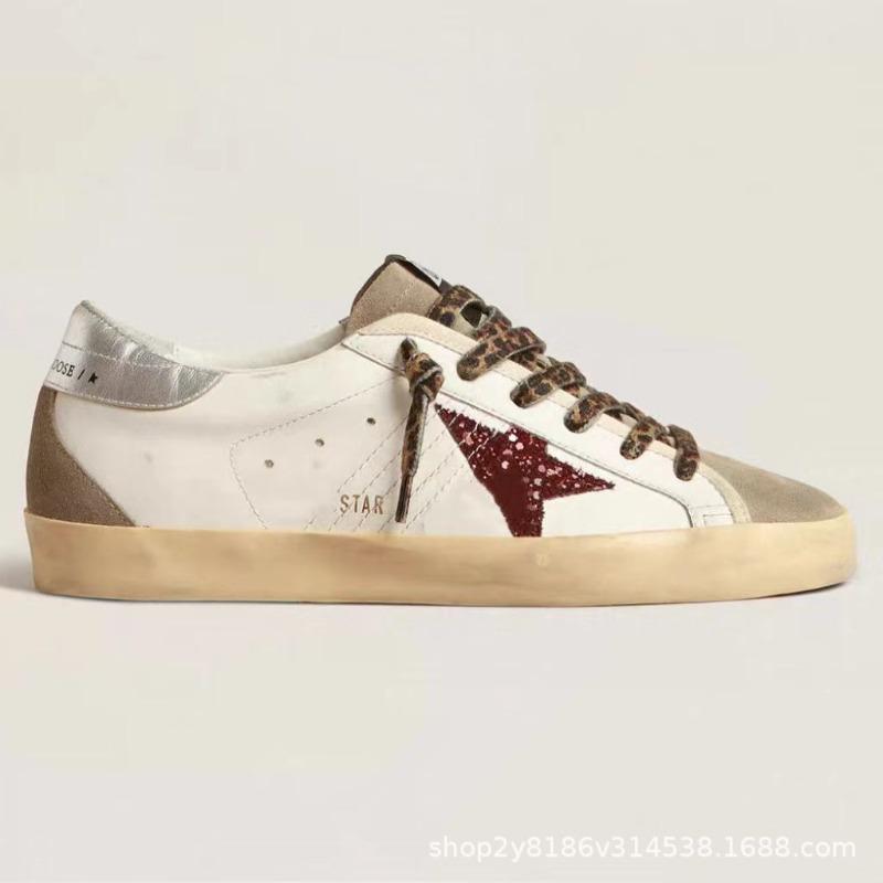 Chaussures de sport pour femmes étoiles petites sales classiques polyvalentes chaussures de skate pour hommes augmentation de la hauteur intérieure chaussures blanches en cuir de vachette sales
