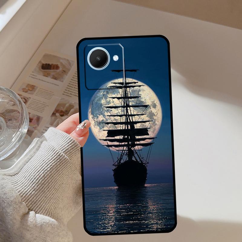 Sailing Ship Pirate Ship For Realme 14 10 11 12 13 Pro Plus GT 7 Pro 6 5 GT 6T C67 C61 C55 C53 C51 C21Y C25S C75 Case