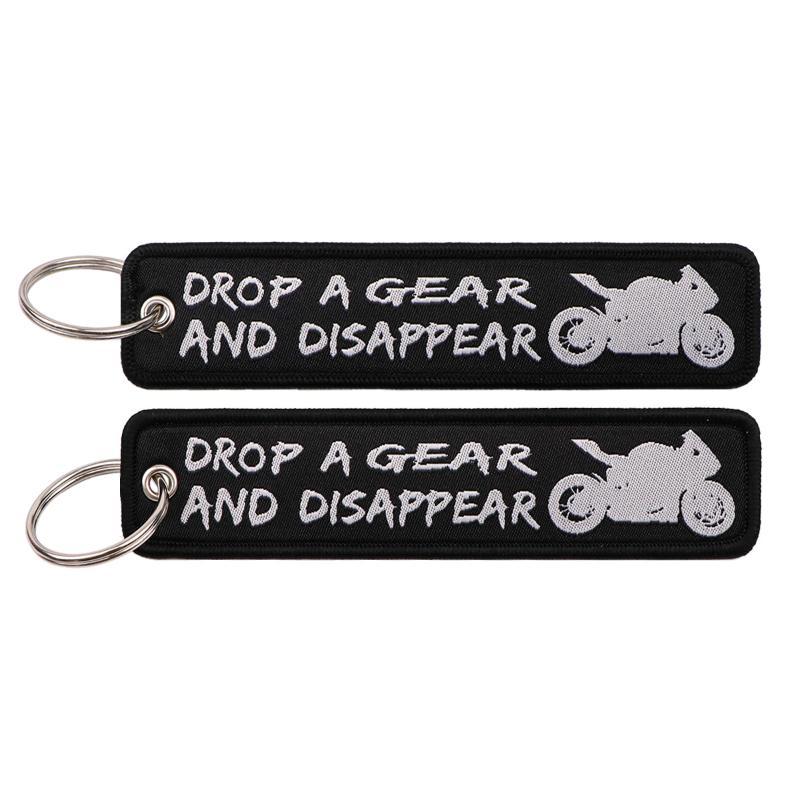 Spanish Embroidery Key Fobs Quotes Key Tags Keychain For Motorcycle Cars Key Holder Chaveiro Friends Gift