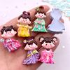 10 STÜCKE Harz Bunt Cartoon Kawaii Chinesischer Stil Prinzessin Mädchen Flache Rückseite Steine Figuren Scrapbooks DIY Schleifenzubehör Handwerk