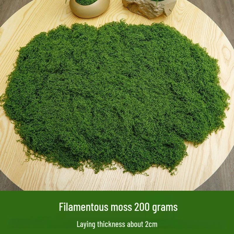 High Simulation Artificial Moss for Green Landscape Arrangement and Bonsai