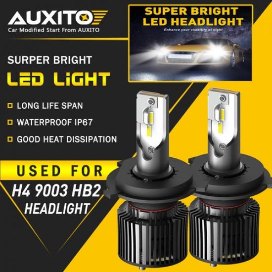 

2X H4 9003 HB2 16000LM CSP LED Headlight Conversion Kit Bulbs 6000K Hi-Low EOA