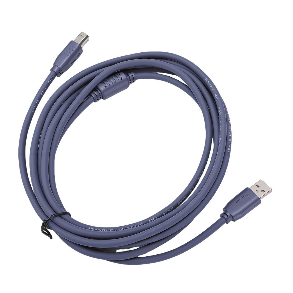 USB 2.0 Printer Cable USB A To B 3Metres High Speed 480Mbps Scanner Hard Drive Camera Piano for Laptop PC