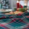 Cloth Dad Red And Green Plaid Christmas Tablecloth Dyed Dining Table Cloth Coffee Table Rectangular Decorative Background Cloth
