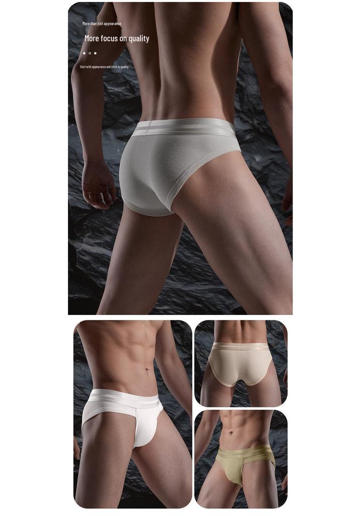 Men's Waffle Cotton Modal Briefs with Bullet Separation - Soft & Breathable