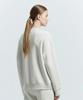 Lengagement Small Heart Oversized Sweat Cardigan [Oatmeal]