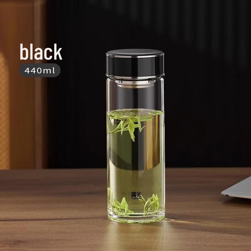 FUGUANG 440ml Single-Layer Glass Water Bottle