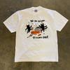 Pure Cotton Short Sleeve Tshirt Unisex Breathable Comfortable Retro American Style Heavyweight Loose Fit For Couples