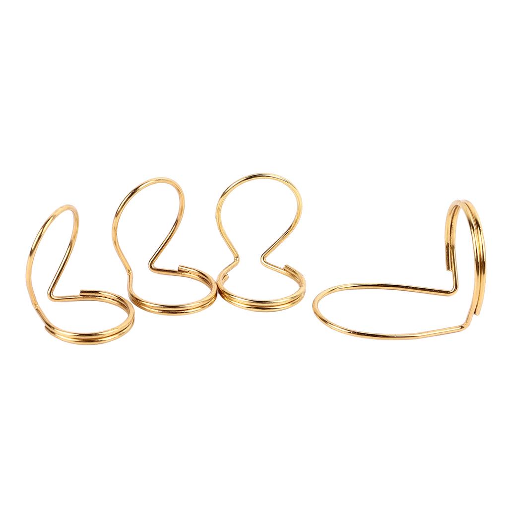 4Pcs Butterfly Finger Pick Metal Guitar Thumb Plectrum Instrument Accessory for Playing