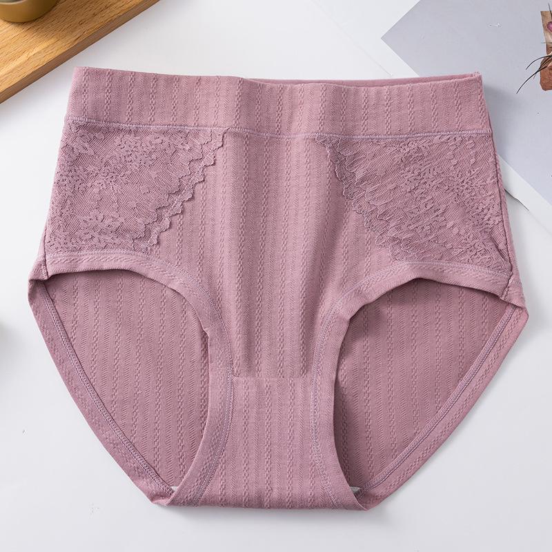 High-Waisted Cotton Briefs for Middle-Aged and Elderly Women - Comfortable, Breathable, Plus Size.