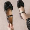 Fashion 2024 New Round Toe Thick Heel Bowknot Pearl Decoration Elegant Women's Shoes Fashion Banquet Party High Heels Chaussure Femme