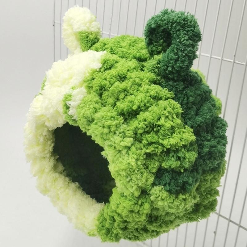 Birds Nest Parrots Plush Nest Hanging Tree House for Small Birds Pet Portable Bird Screw Fixed Nest Perch Bed Bird Toy