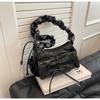 Folded Underarm Bag Women's Fashion Red Shoulder Bag Versatile Handbag