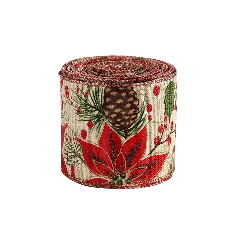 Azabu Christmas Satin Ribbon Garland - Tree Decoration & Party Supplies