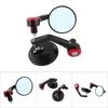 1 Pair Universal 78" Round Handlebar Bar End  Rear View Mirrors Motorcycle Sidemirror Red