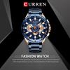 CURREN 8363 Watch for Male Men Quartz Man Wristwatch Watches with Stainless Steel Strap Band Three