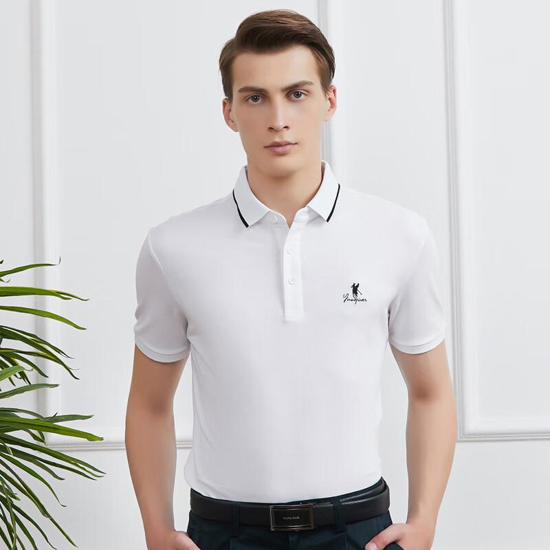 Men s Solid Lapel Short Sleeve Polo Shirt XL