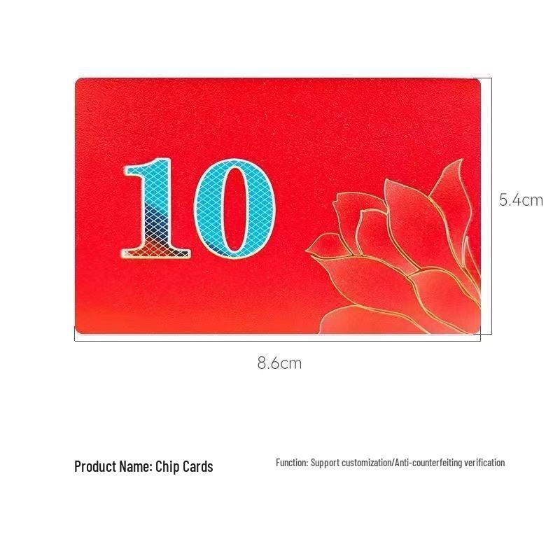 Waterproof Double-Sided Mahjong Room Tokens – Wear-Resistant Thickened Chips/Vouchers