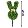 Easter Bunny Topiary Tree Artificial Green Rabbit Plant Garden Stake Outdoor Yard Patio Party Home Decoration Spring Festival