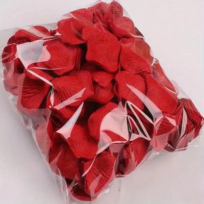 Vícebarevné Umělé Falešné Růže Červené Růže Hedvábné Falešné Květiny Okvětní Lístky pro Valentýna Svatbu Párty Dárky Romantická Dekorace