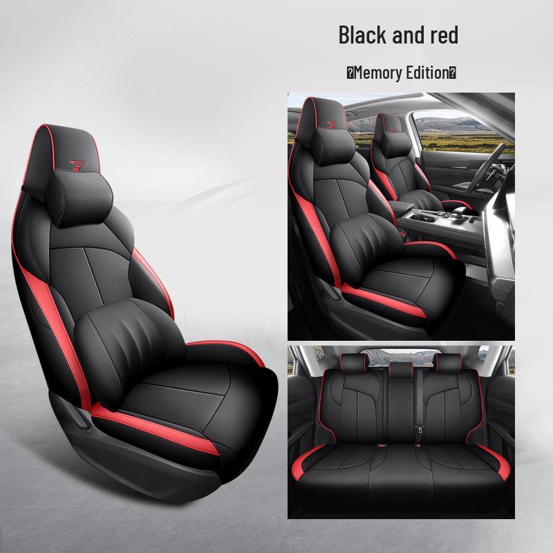 Oshan Z6 Universal Full Leather Car Seat Cushion, All-Season Model