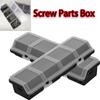 Large Capacity Screw Organizer Boxs Beveled Screw Organizer Case Box Tools  for Screws Small Parts