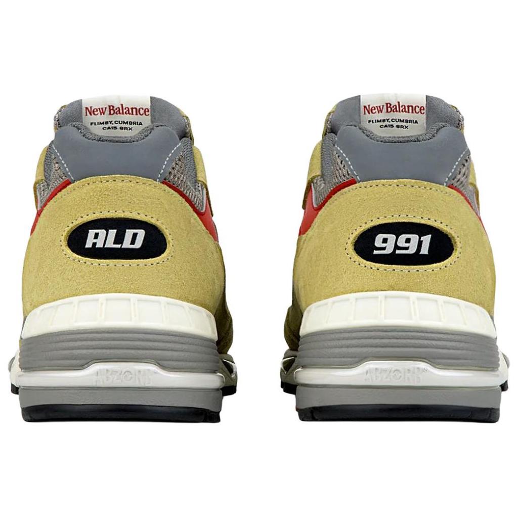 New Balance Aime Leon Dore X  Nb 991 Made In Uk Comfortable Fitting Running Shoes Unisex sneakers Sand-Yellow M991LD1