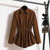 Spring and Autumn Women's Shirt Plus Size Intellectual Wind Tide Loose Long-sleeved Top