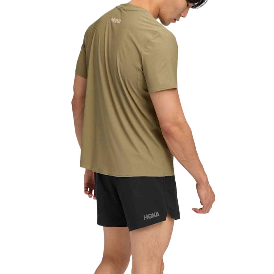 Hoka One One Comfortable Versatile Solid Color Short Sleeve T-Shirt Men Tops 1175771-WDMS