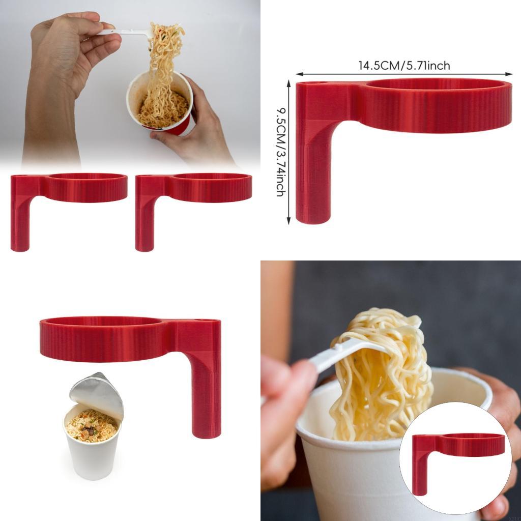 

Instantly Noodles Bowl Support Handle Heat Resistant Secure Preparation Tool X3UC CN
