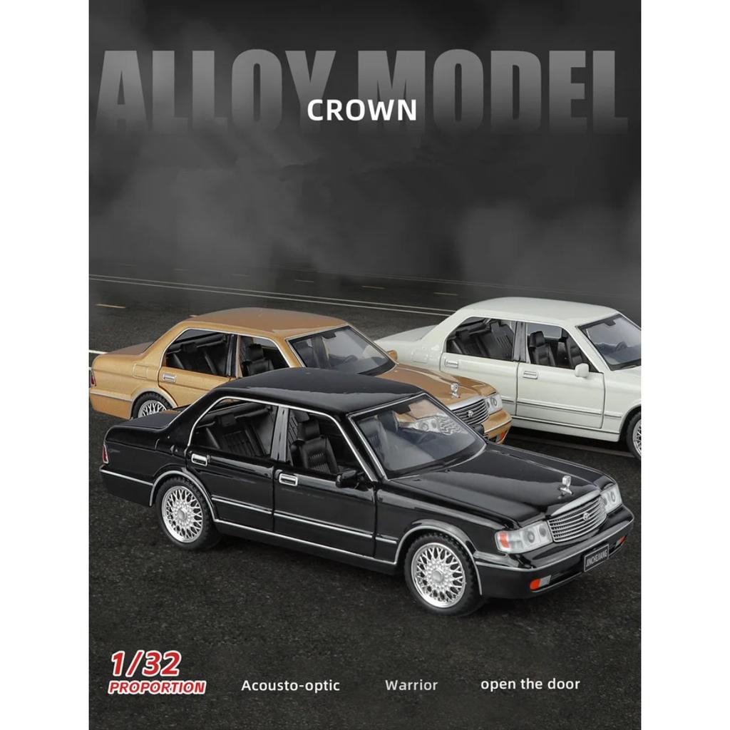 1/32 Toyota Crown 133 JZS133 Alloy Classic Old Car Model Diecast Metal Retro Vehicle Car Model Sound and Light Simulation Kids Toy Gift