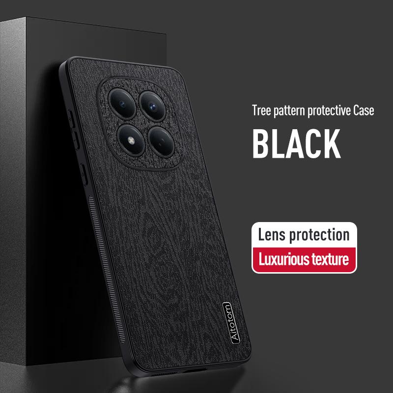 Luxury Tree Pattern Leather Skin Case For Xiaomi Redmi Note 15 14 Pro 5G 4G Xiaomi 15T 14T Pro Hybrid TPU+PU Shockproof Matte Phone Cover Cases