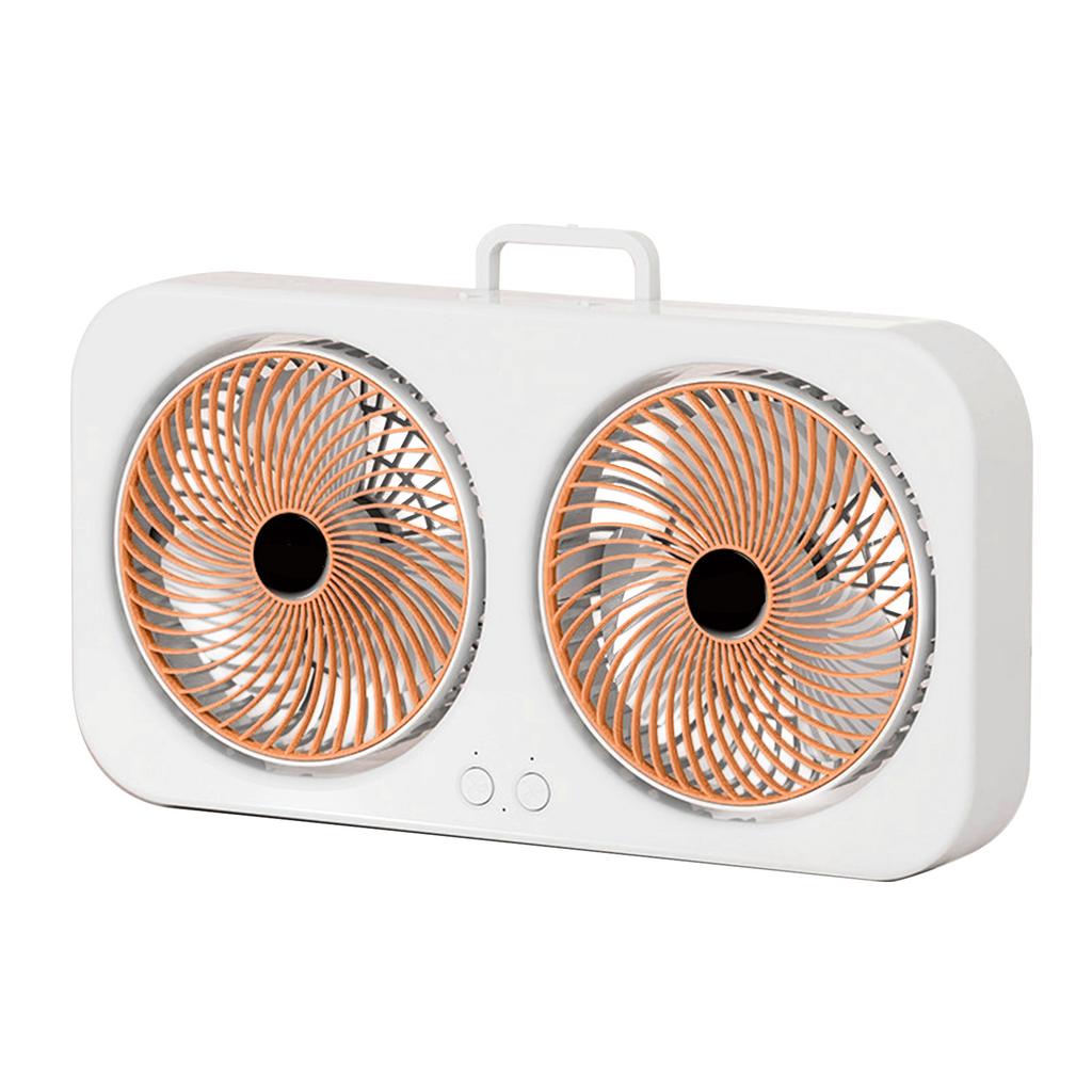 Tabletop Fan Air Circulation Fan Portable Dual Use Rechargeable Brushless Motor Multi Speed Adjustable with USB Cable for Home