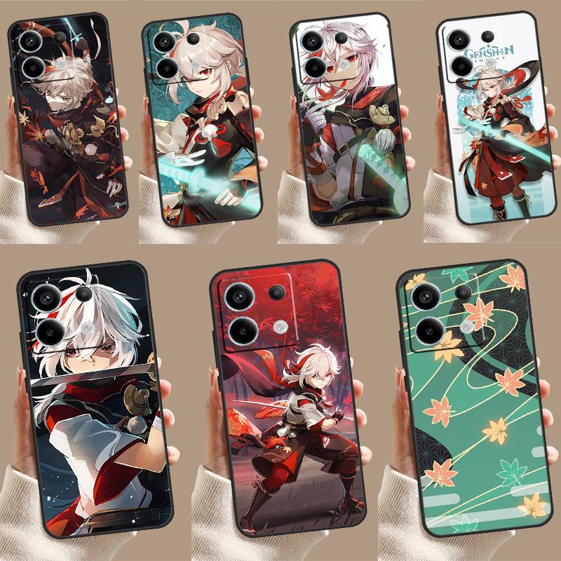 Genshin Impact Kaedehara Kazuha Case For Xiaomi Redmi Note 9 10 11 12 13 Pro Plus 9S 10S 11S 12S Redmi 12 10C 9C 13C Coque