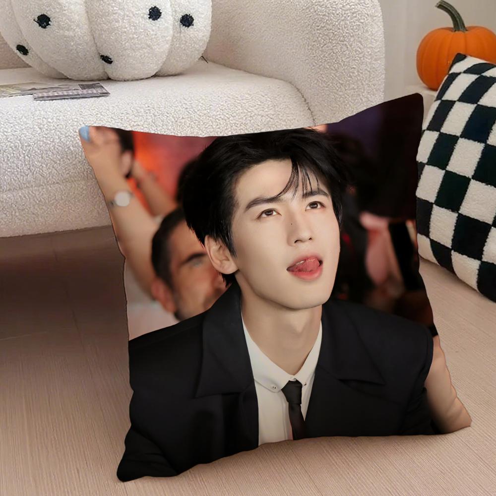 Handsome Versatile Chinese Actor ZZhangLingHe Cushion Cover Throw Pillow Cover Hidden Button Durable Polyester Chair Cushion