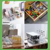 Clear Spice Packet Rack Clear Plastic Refrigerator Shelf Sturdy Pantry Organization  Seasoning