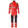Mascot Mens Accelerate Safe Hi-Vis Knee Pad Pockets Work Overalls